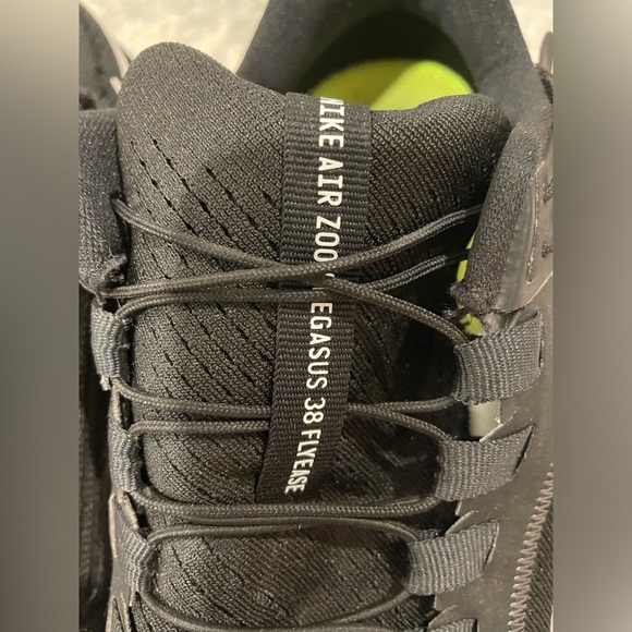 Nike Air Zoom Pegasus 38 Black & White Side Zip Velcro Closure Women’s Size 9 - Picture 8 of 15